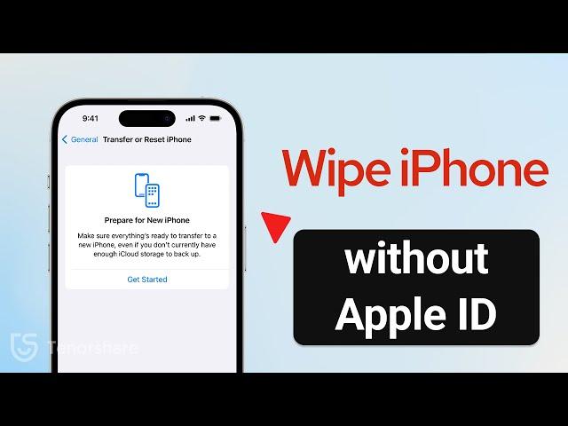 How to Wipe iPhone without Apple ID Password | Factory Reset 2024