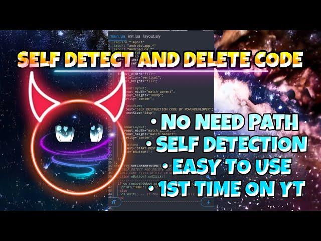  self detect and delete code || no need path ||  WORKING || #viralvideo #andlua #encryption