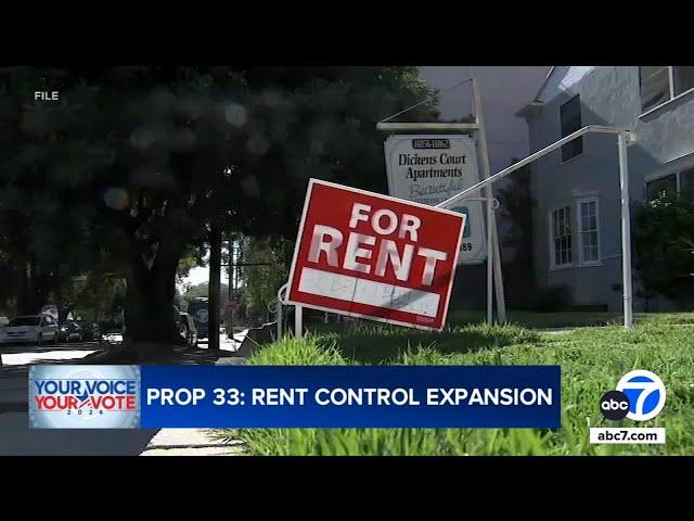 What is Prop 33? A look at California's ballot measure on expanding rent control