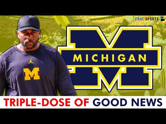 Michigan Football Getting Triple-Dose Of GOOD News + Transfer Portal Rumors