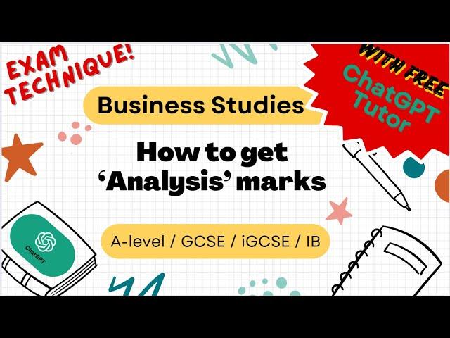 CIE Business Studies Exam Technique - Analysis