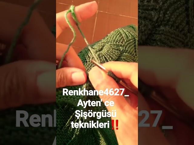 Şişörgüsü teknikleri ‼️#renkhanetasarım #handmade #knittingpattern #knittingdesign