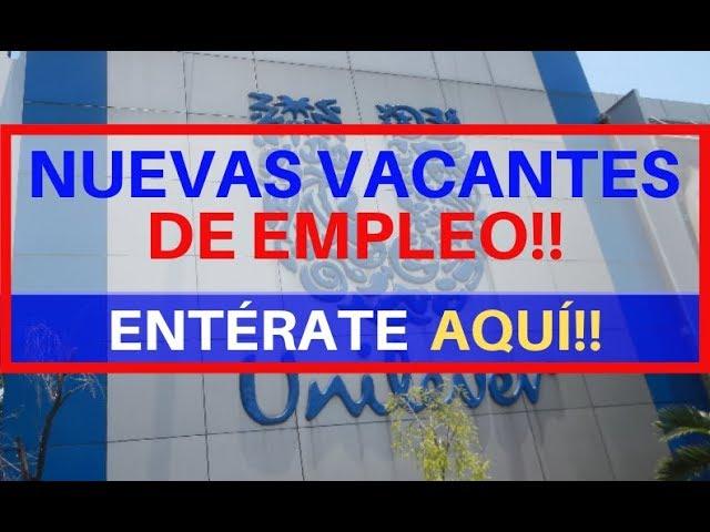  EMPLEOS UNILEVER | OFERTA DE EMPLEO | BUSCO TRABAJO 2019