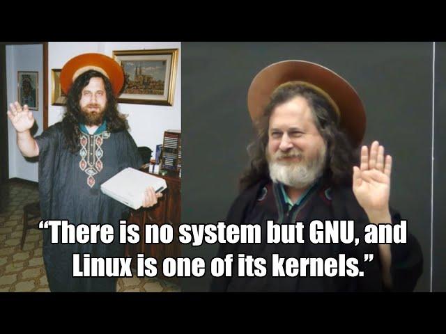 Richard Stallman as Saint IGNUcius (Emacs vs Vi)