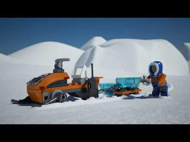 Lego City | Arctic | 60032 | Arctic Snowmobile | Lego 3D Review