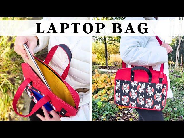 How To Sew A Stylish Laptop Bag - Free Pattern & Tutorial