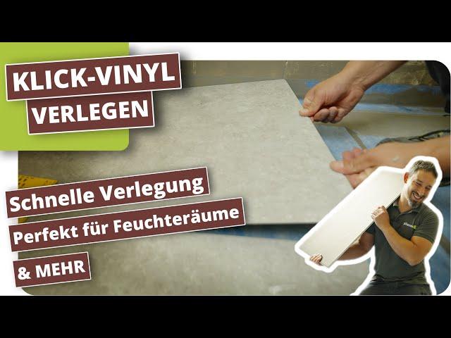 Klick Vinyl im Badezimmer verlegen