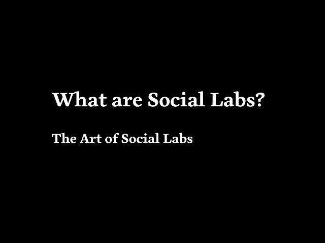 The Art of Social Labs - What are social labs?