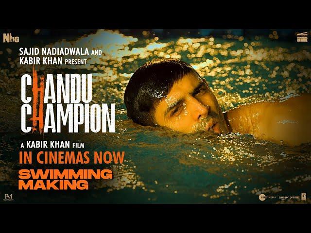 Chandu Champion |Swimming  Making | Kartik Aaryan | Sajid Nadiadwala | Kabir Khan | In Cinemas Now