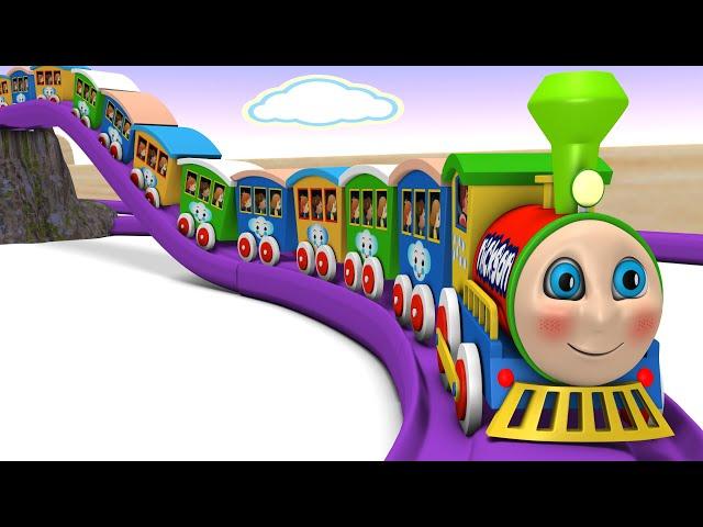 Police Thief cartoon for Children - Choo Choo Train Kids Videos