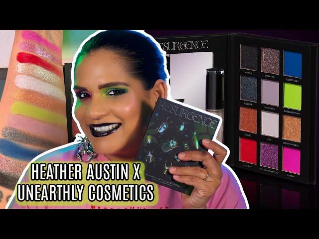 Heather Austin x Unearthly Resurgence Collection | 2 LOOKS + Swatches | Karen Harris Makeup