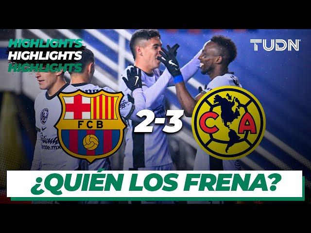 Resumen y goles | Barcelona 2-3 América | Amistoso Internacional | TUDN