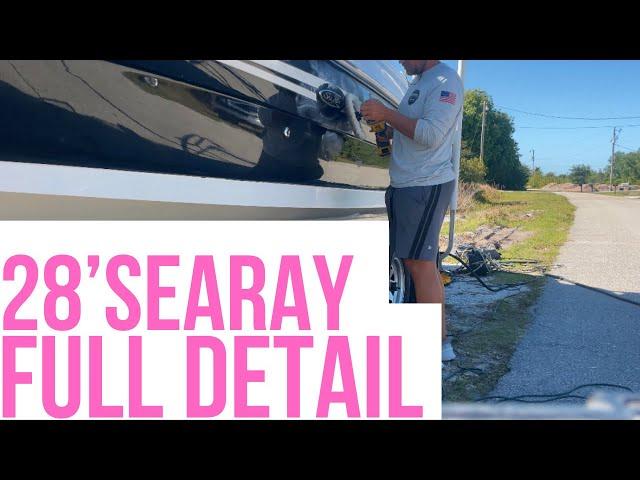 How we detailed this gorgeous #searay deck boat with a #ceramiccoating to top her off. Check it out!