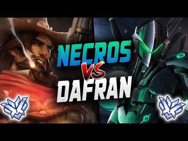 NECROS GENJI GOD VS DAFRAN INSANE MCCREE | HANZO ! [ OVERWATCH SEASON 16 TOP 500 ]