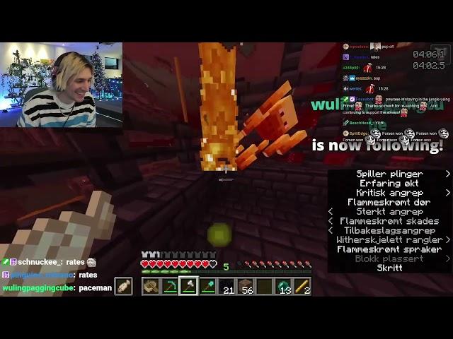 xQc Reacts to NEW MINECRAFT SPEEDRUN WORLD RECORD (7:01)