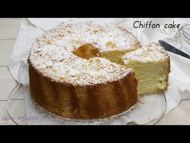 Chiffon cake - ciambellone americano