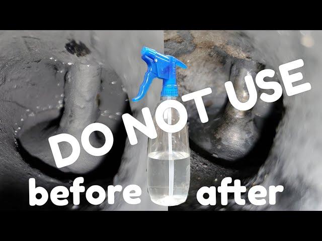 DO NOT USE water to clean inside your engine!