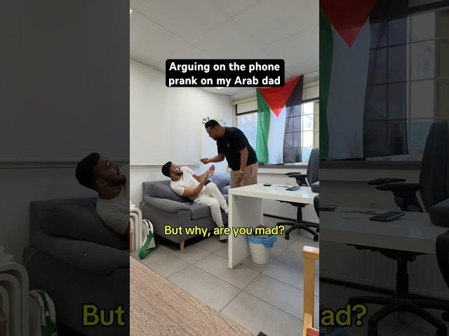 Arguing on the phone prank on my Arab dad