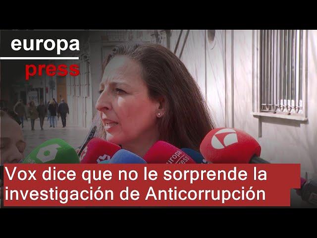 Vox dice que no le sorprende la investigación de Anticorrupción por financiación ilegal