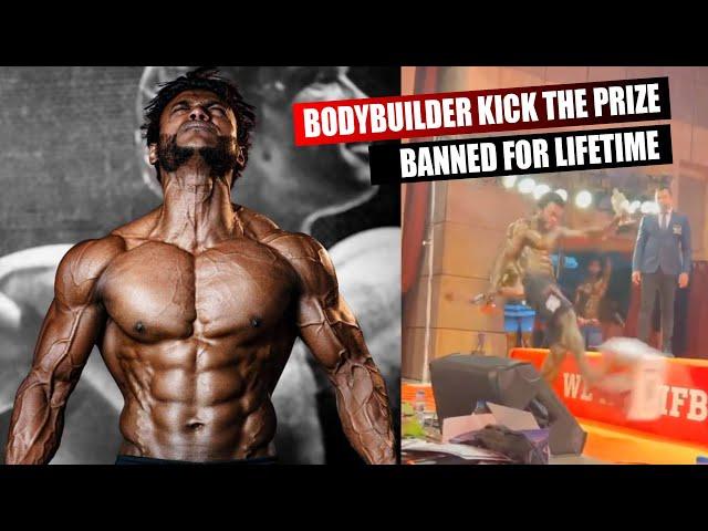 BABBF Bodybuilder Lifetime banned for kicking prize in National Bodybuilding Championship