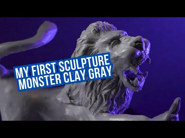 Chimera my first sculpture with Monster clay gray