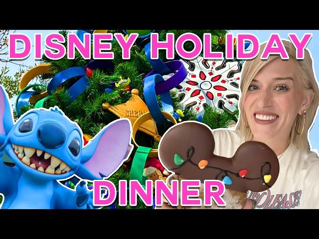 We Went To Disney World's CHRISTMAS Bar | Holidays in Disney Springs: Shops, Trees, Snacks, Drinks