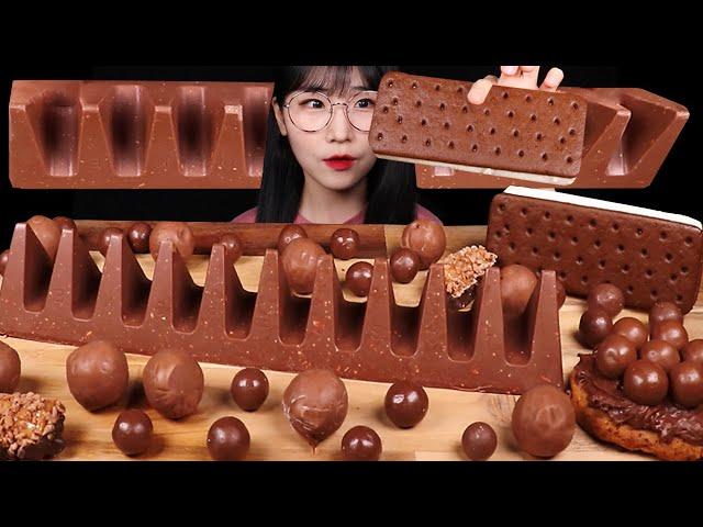 팔뚝만한 토블론 초콜릿! 초코 아이스크림 밀크 초콜릿 먹방 GIANT TOBLBRONE CHOCOLATE ICE CREAM ASMR MUKBANG EATING SOUNDS