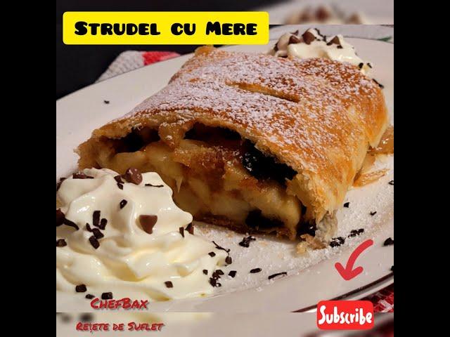 Strudel cu Mere | Reteta de suflet simpla cu aluat foietaj .