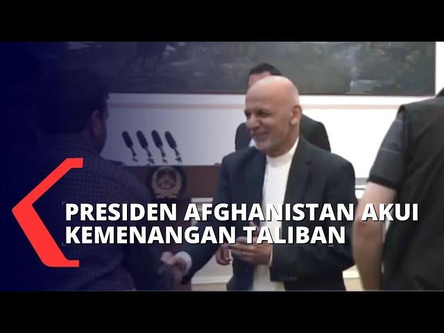 Akui Kemenangan Taliban, Presiden Afghanistan Ashraf Ghani Sudah Pergi Tinggalkan Afghanistan