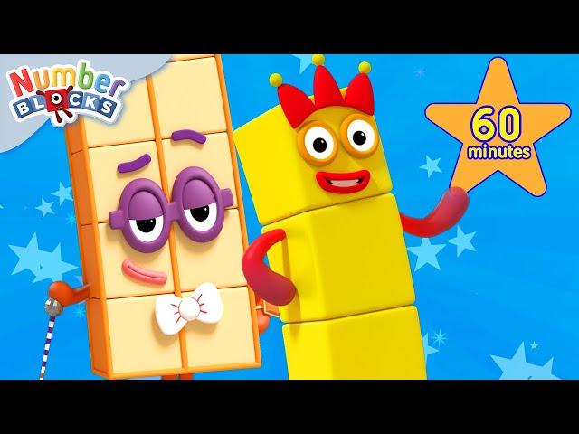 Grade One Math For Kids | Numberblocks 1 Hour Compilation | 123 - Numbers Cartoon For Kids