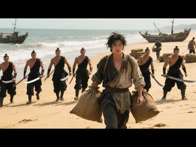 Kung Fu Movie! The silly dock worker is actually a hidden Kung Fu master!