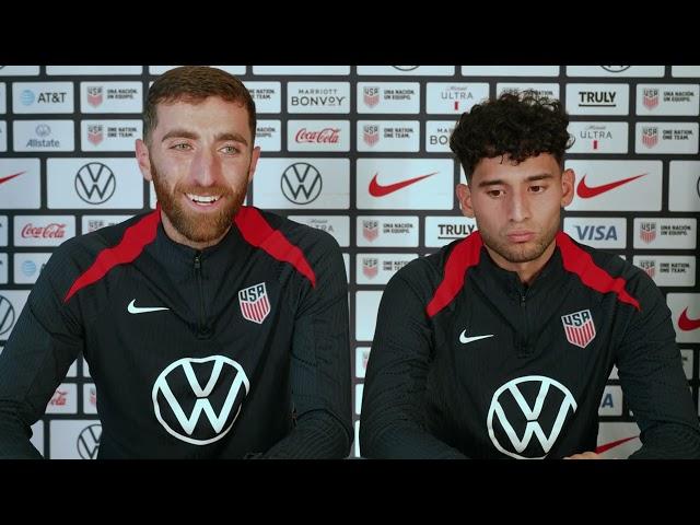 USMNT GOALKEEPER MATT TURNER & FORWARD RICARDO PEPI talk prior to Nations League matches vs Jamaica