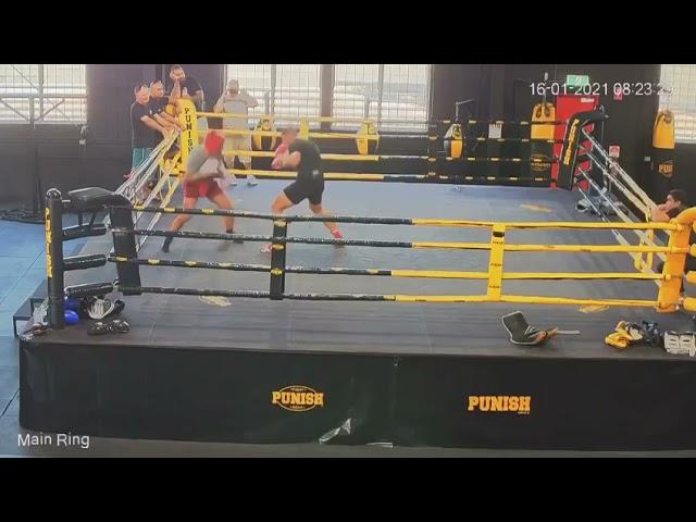 Justis Huni Knocked Out Sparring - Leaked Footage - Huni KO