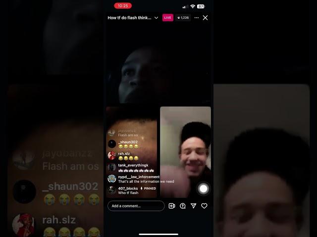 C BLU ️ LIVE WITH FLASHY MDUB GETS HEATED ️(YA GET  AND STOP JACKIN ) #cblu #drill #nyc