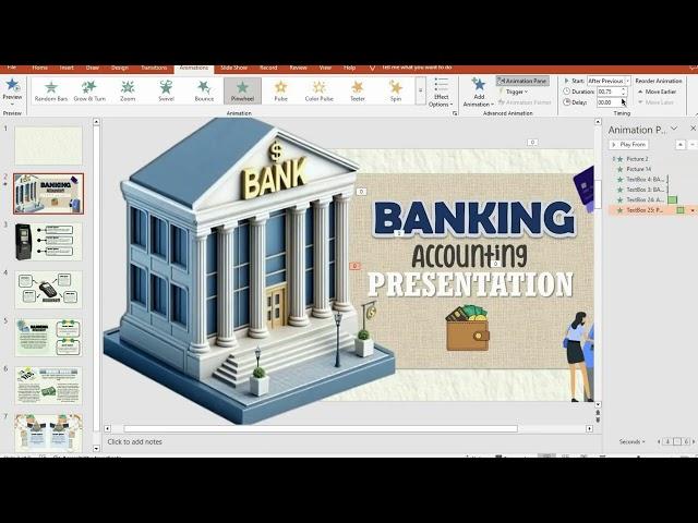 Accountancy Theme PowerPoint Animation l  MORPH  ANIMATION PPT#110.2