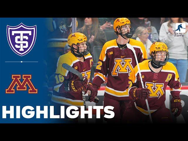 St Thomas vs Minnesota | NCAA College Hockey | Highlights - October 26, 2024