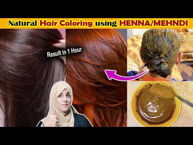 Correct way to use HENNA (MEHNDI) for DARK BROWN & SILKY HAIR  ll  مہندی سے بالوں کو رنگنے کا طریقہ