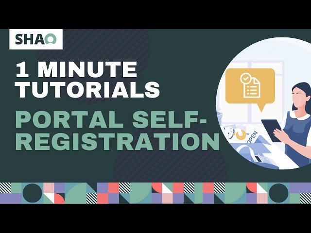 NOW in a minute: Portal Self-registration