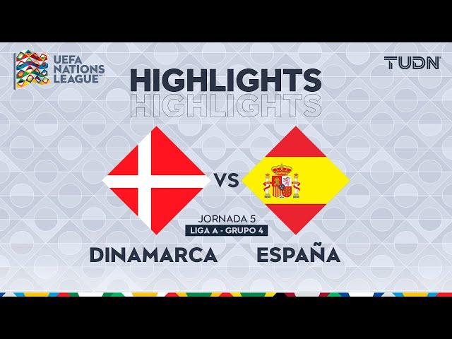 HIGHLIGHTS - Dinamarca vs España | UEFA Nations League 2024 | TUDN