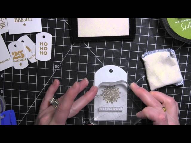 Kerri Bradford Studio | Gold + White Christmas in July Gift Tags