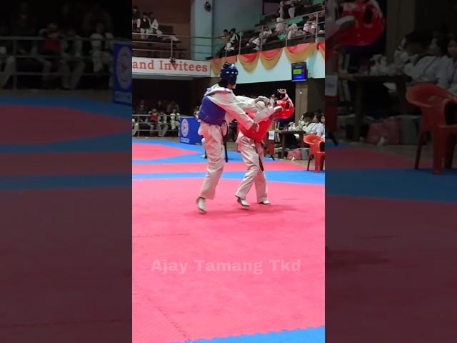 Fire Kick #taekwondo #girl #fight #ajaytamangtkd #shorts