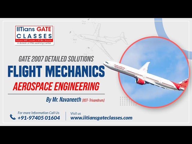 GATE 2007 Aerospace Engineering Question Paper- Aircraft Performance Solutions | GATE AE Coaching