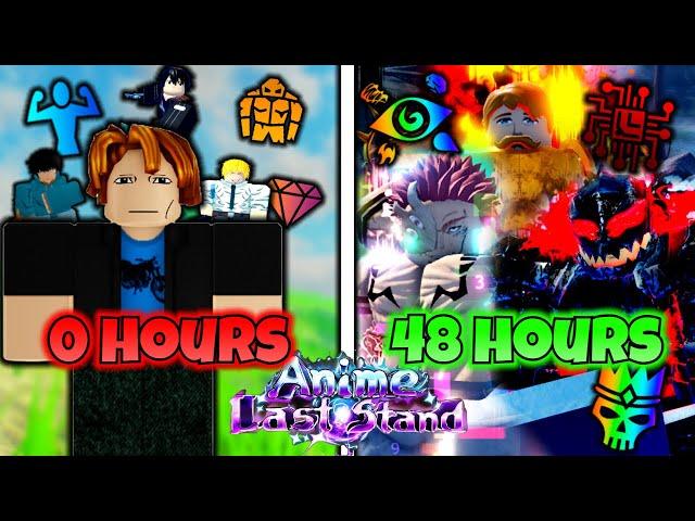 Starting Over and Becoming OVERPOWERED in 48 Hours on Anime Last Stand Roblox