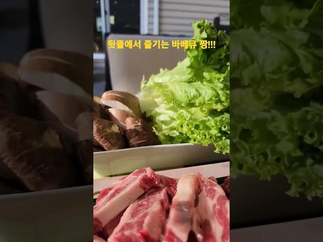 뒷뜰에서 즐기는 바베큐 짱! #shorts #koreanbbq #backyardbbq