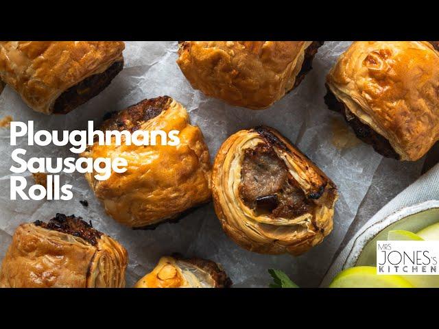 How to make Ploughman’s Sausage Rolls (Cheese and Pickle Sausage Rolls)