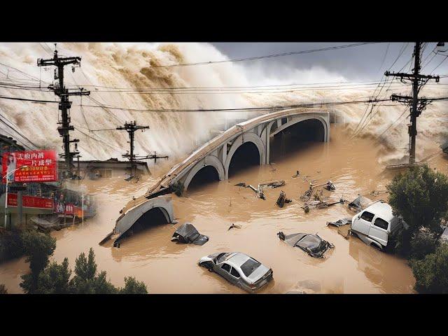 Chinese Outraged: 310 Reservoirs Overflow, Submerging Villages, Mass Evacuation Overnight