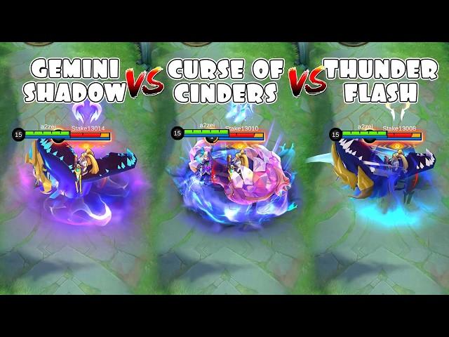 Selena Curse of Cinders VS Gemini Shadow VS Thunderflash