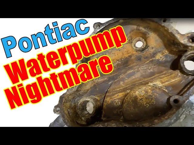 How To Remove Pontiac Water Pump - How To Remove Pontiac Timing Chain Cover Part 1