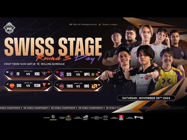 LIVE | MLBB M6 World Championship | Swiss Stage Round 3 Day 1