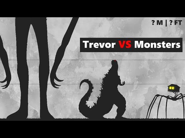 Trevor Henderson vs Monsters | Size Comparison + All Abilities !